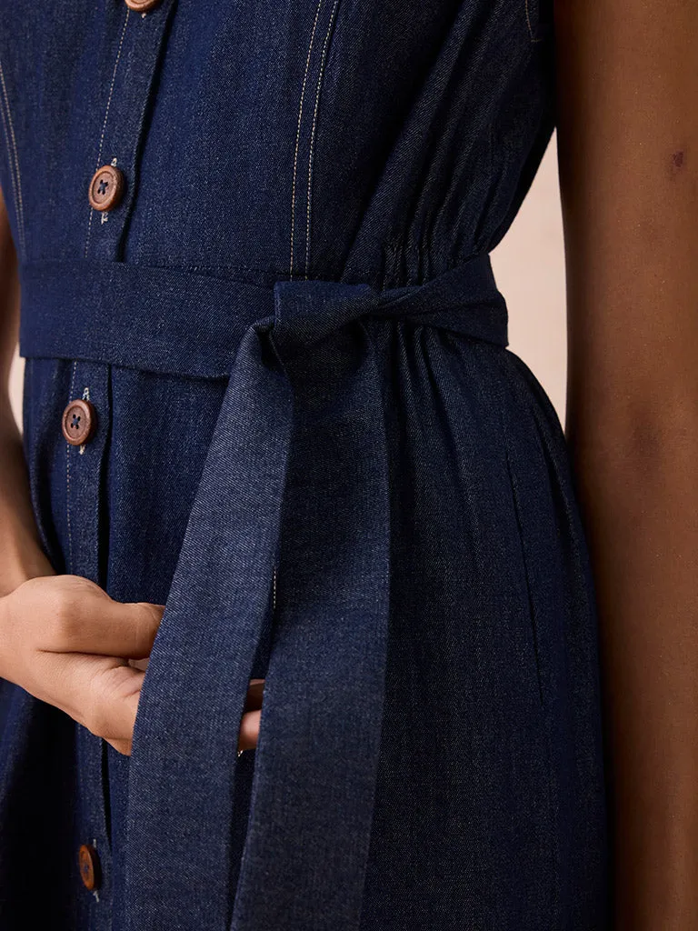 The Sunrise Denim Midi Dress