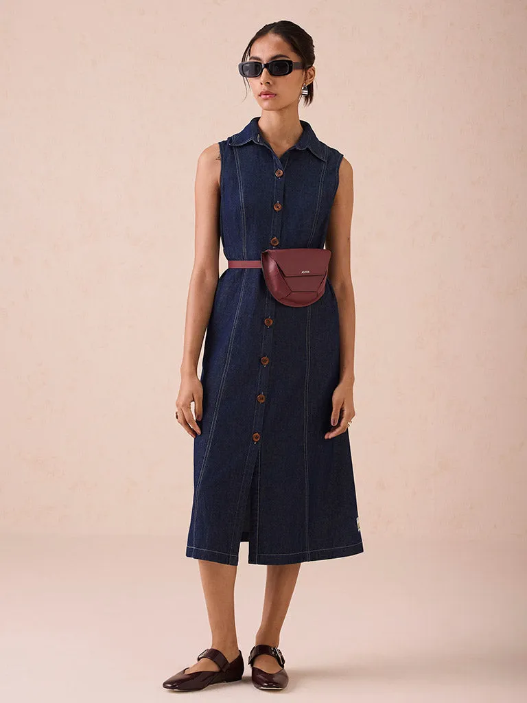 The Sunrise Denim Midi Dress