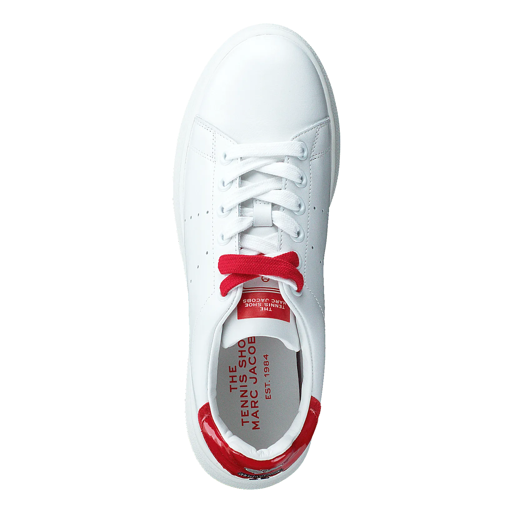 The Tennis Shoe White-red