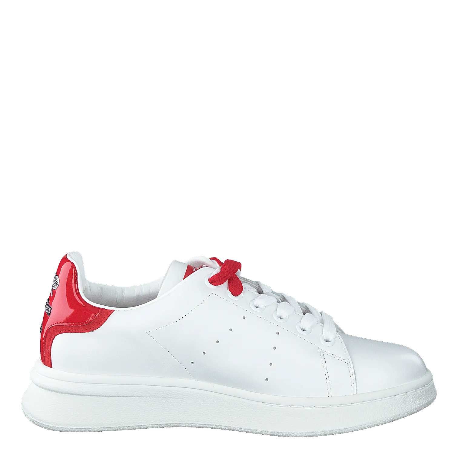 The Tennis Shoe White-red