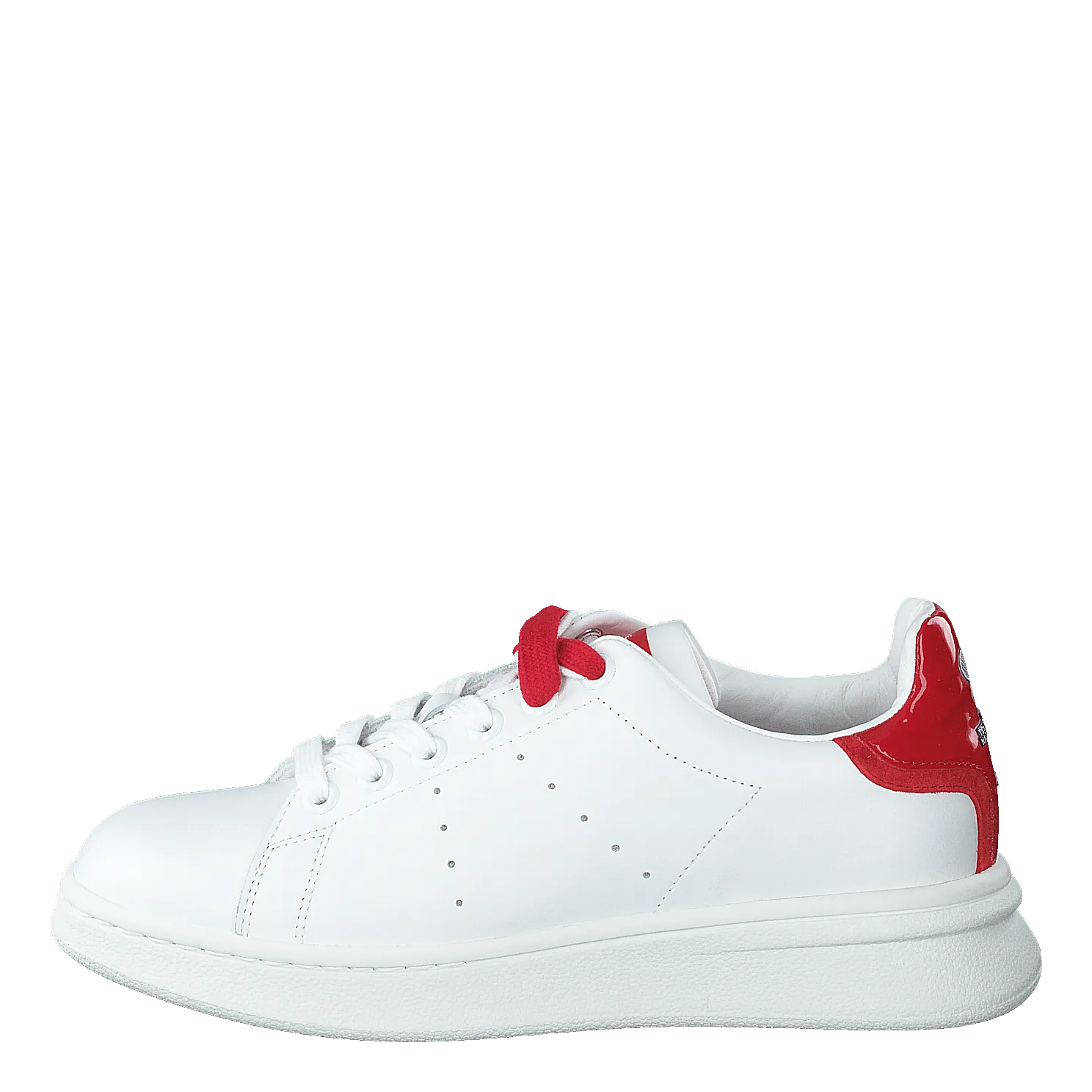 The Tennis Shoe White-red