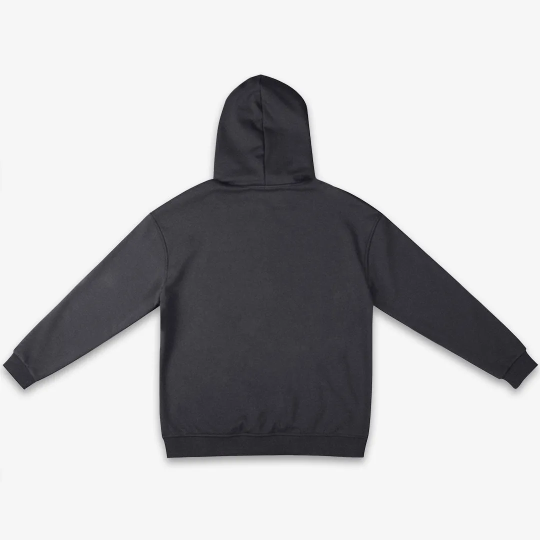Thermal Velour Dual-Zip Hoodie - Slate