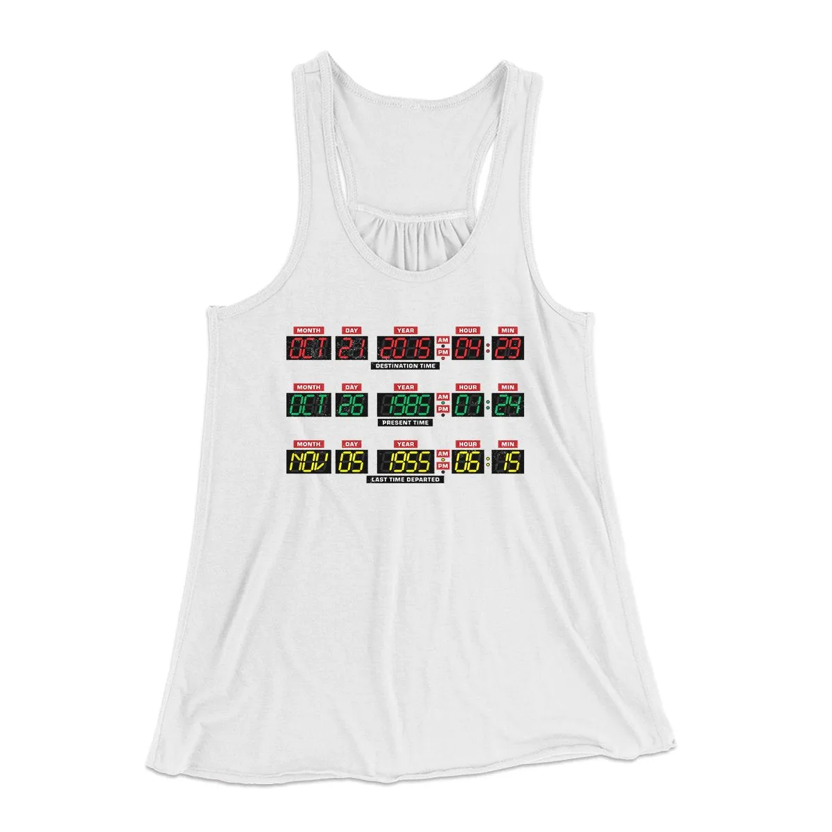 Time Machine Dashboard Women's Flowey Tank Top
