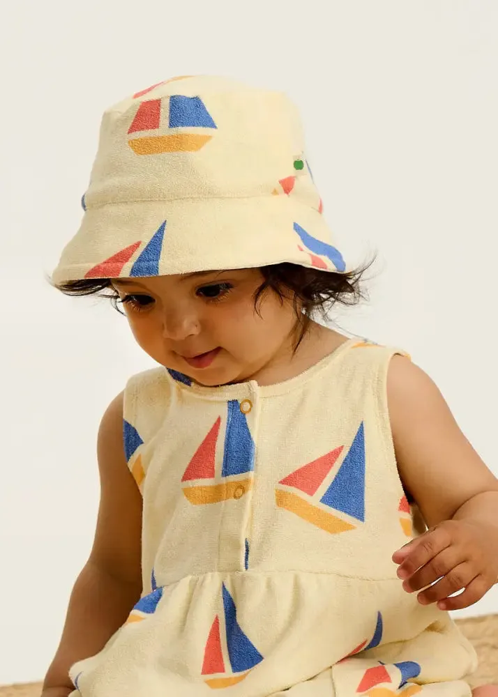 Tito - Multicolour Sailboat Baby & Kids Shorty Playsuit