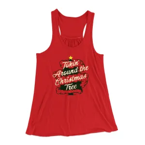 Tokin Around The Christmas Tree Women's Flowey Racerback Tank Top