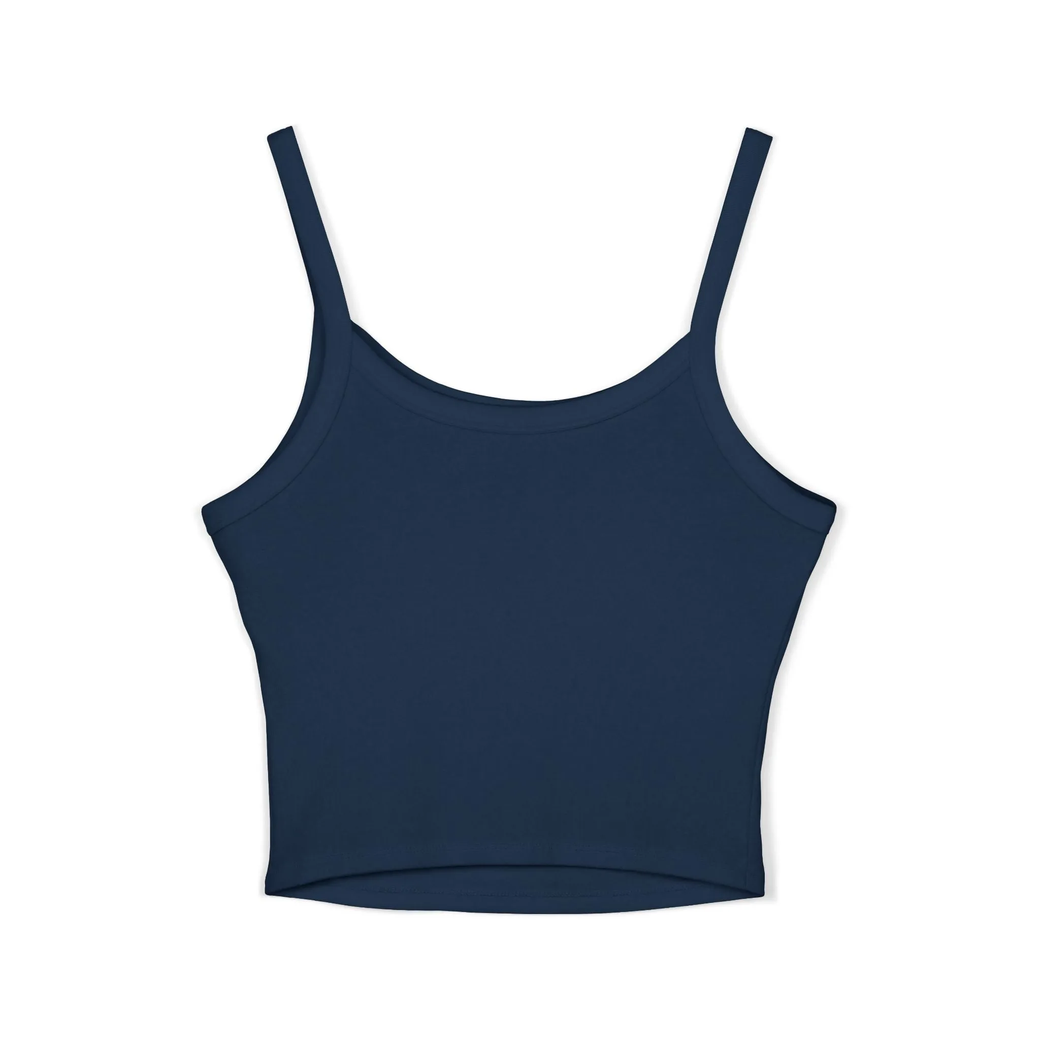 Top Women's Spaghetti Strap Tank Think Happy by Mariu del Campo.