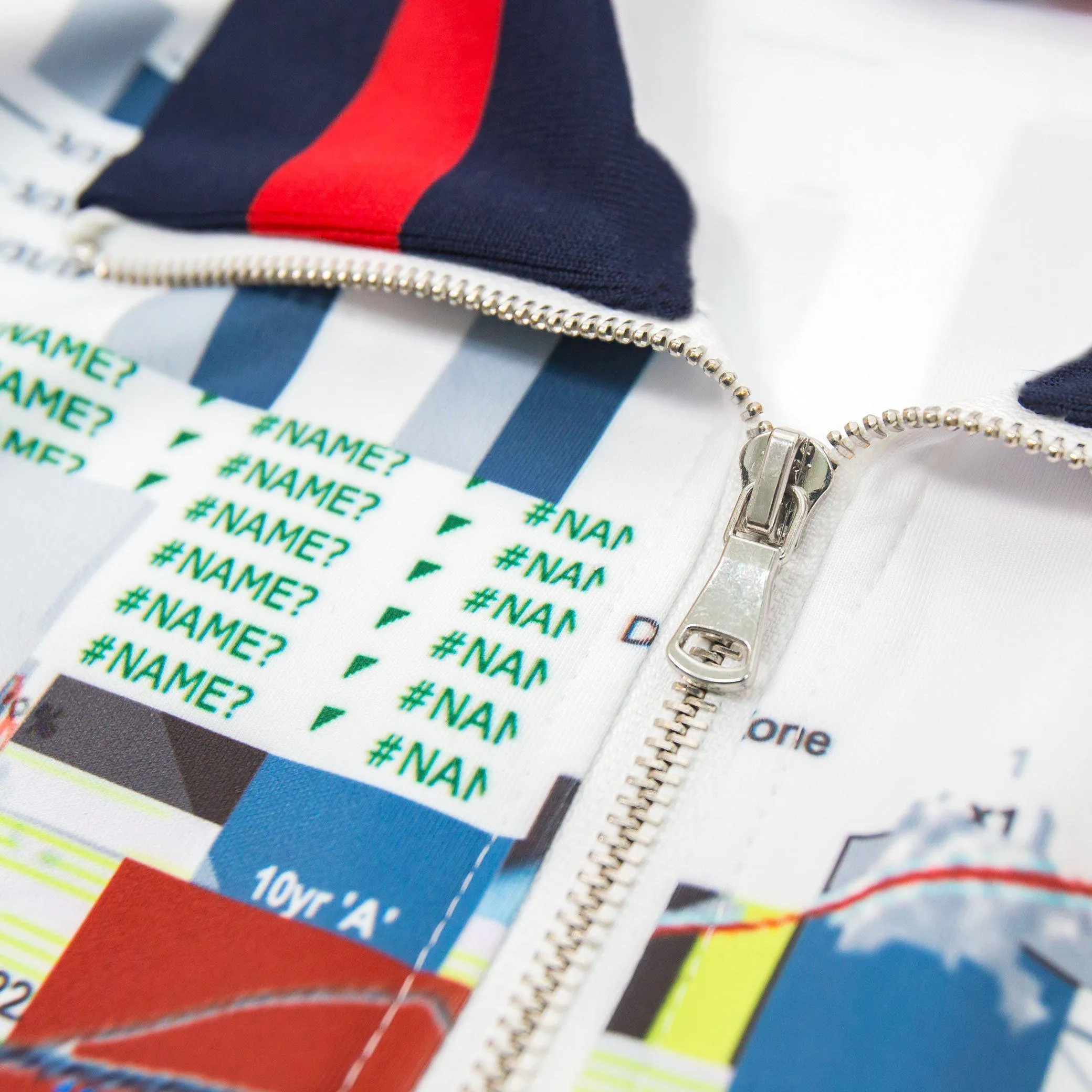 Track Jacket - Spreadsheet / White