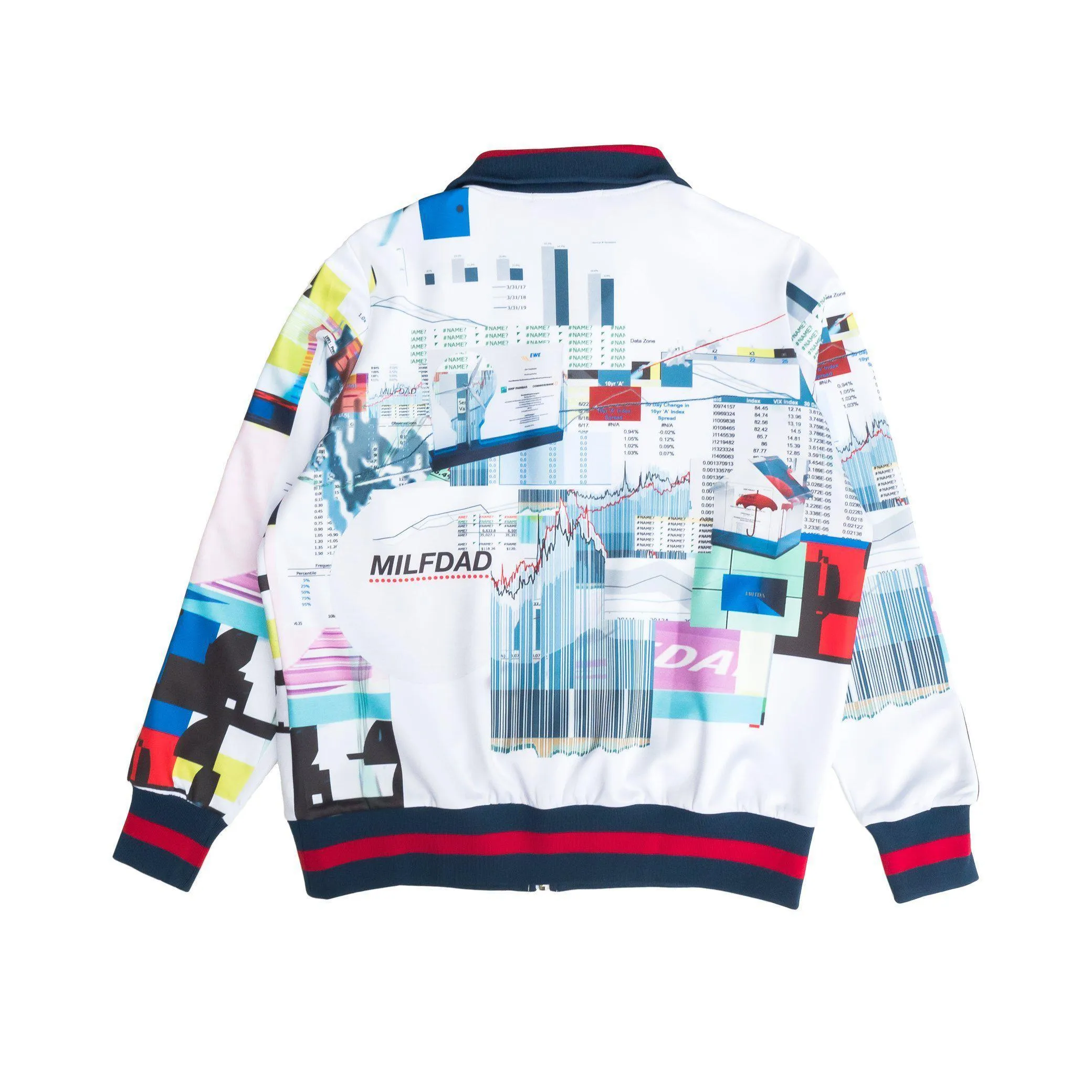 Track Jacket - Spreadsheet / White