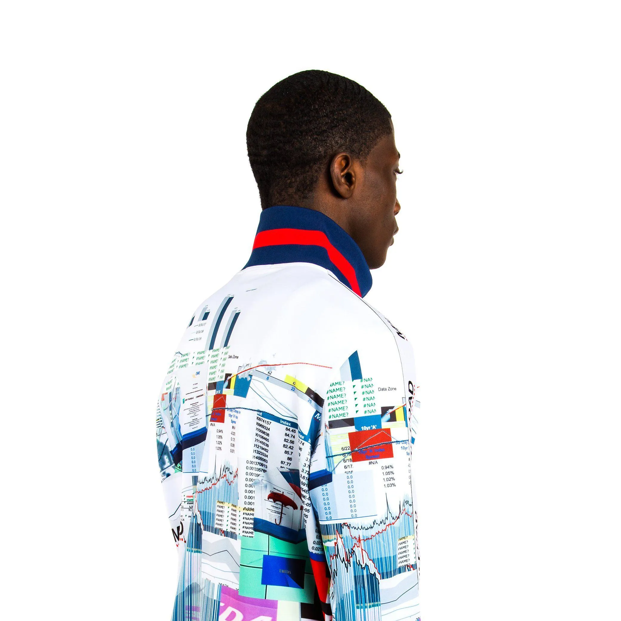 Track Jacket - Spreadsheet / White