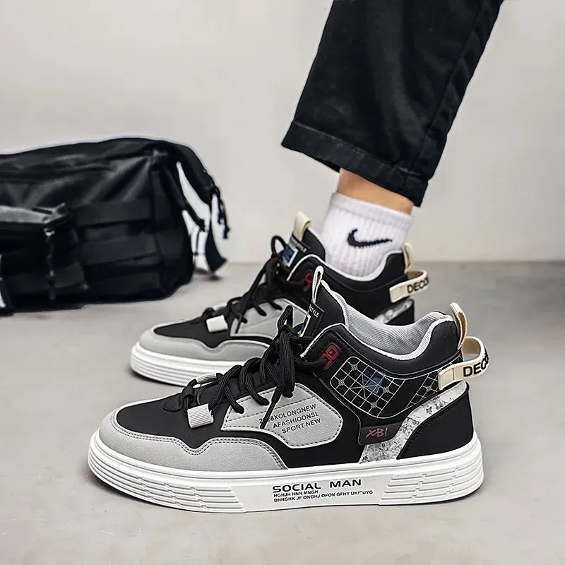 TrendMax Herren Atmungsaktive Leder Freizeitschuhe
