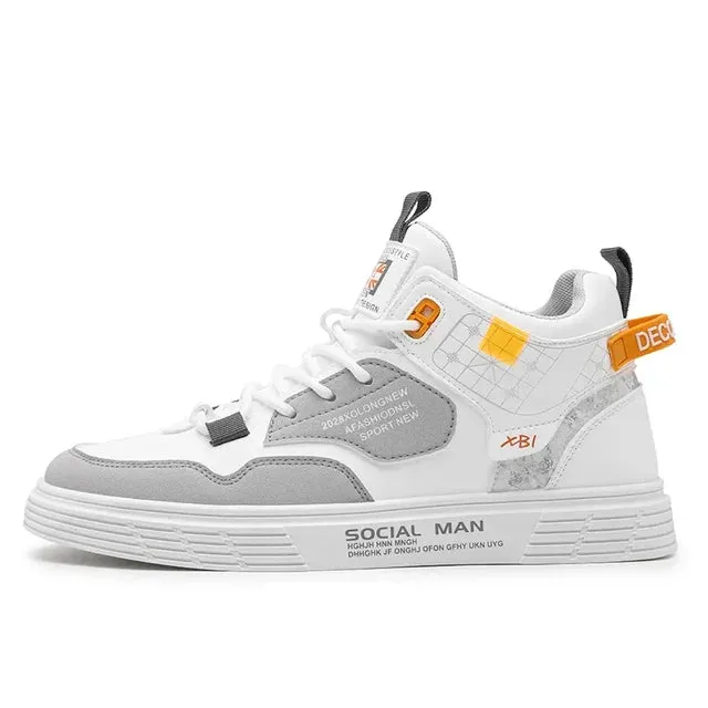 TrendMax Herren Atmungsaktive Leder Freizeitschuhe
