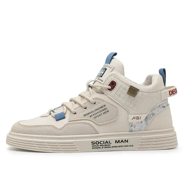 TrendMax Herren Atmungsaktive Leder Freizeitschuhe