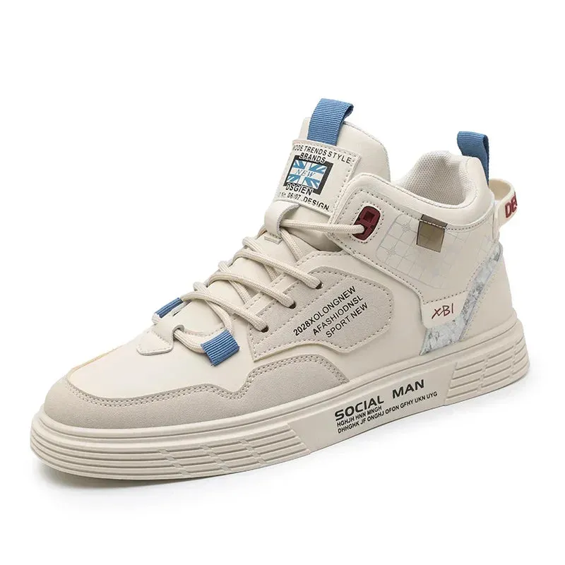 TrendMax Herren Atmungsaktive Leder Freizeitschuhe