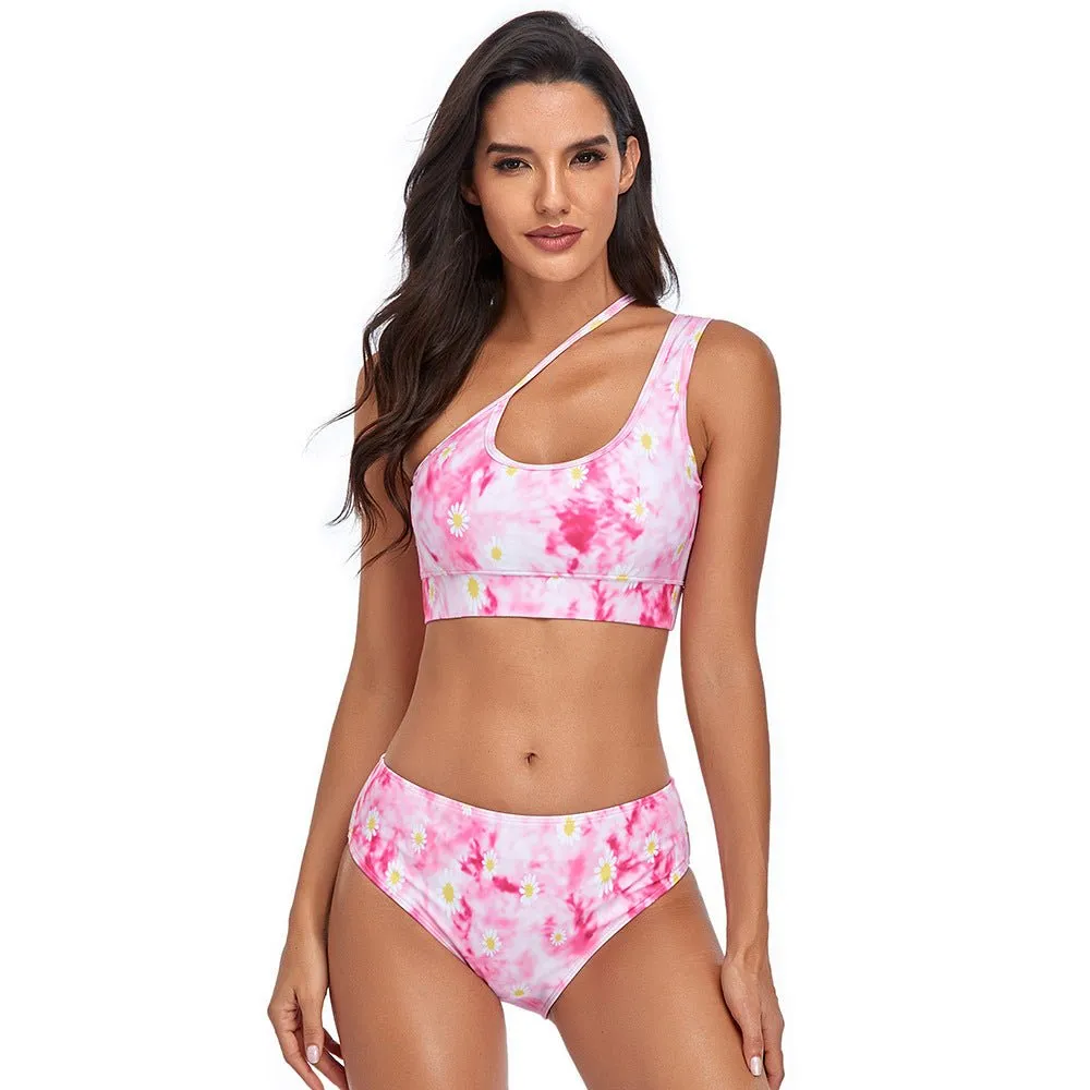Tummy Control Swimwear Set in Technicolor