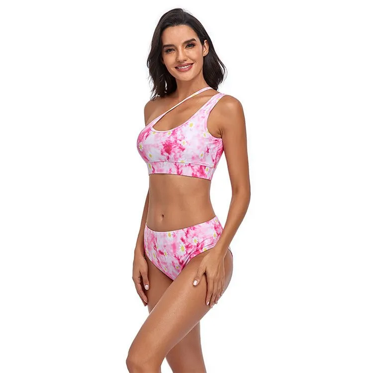 Tummy Control Swimwear Set in Technicolor