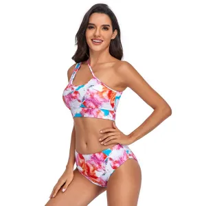 Tummy Control Swimwear Set in Technicolor