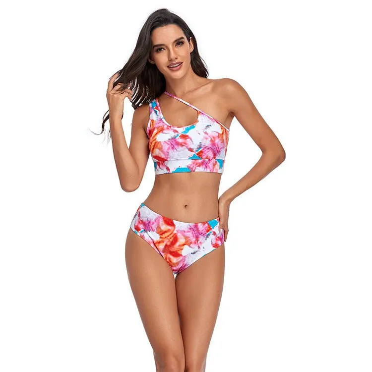 Tummy Control Swimwear Set in Technicolor