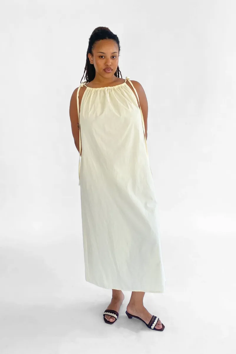 Two Tie Dress in Rice