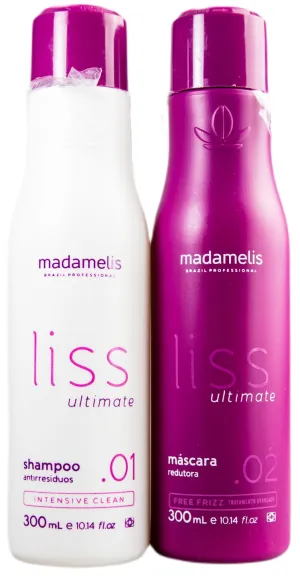 Ultimate Liss Progressive Brush Free Frizz Hair Treatment 2x300ml - Madamelis