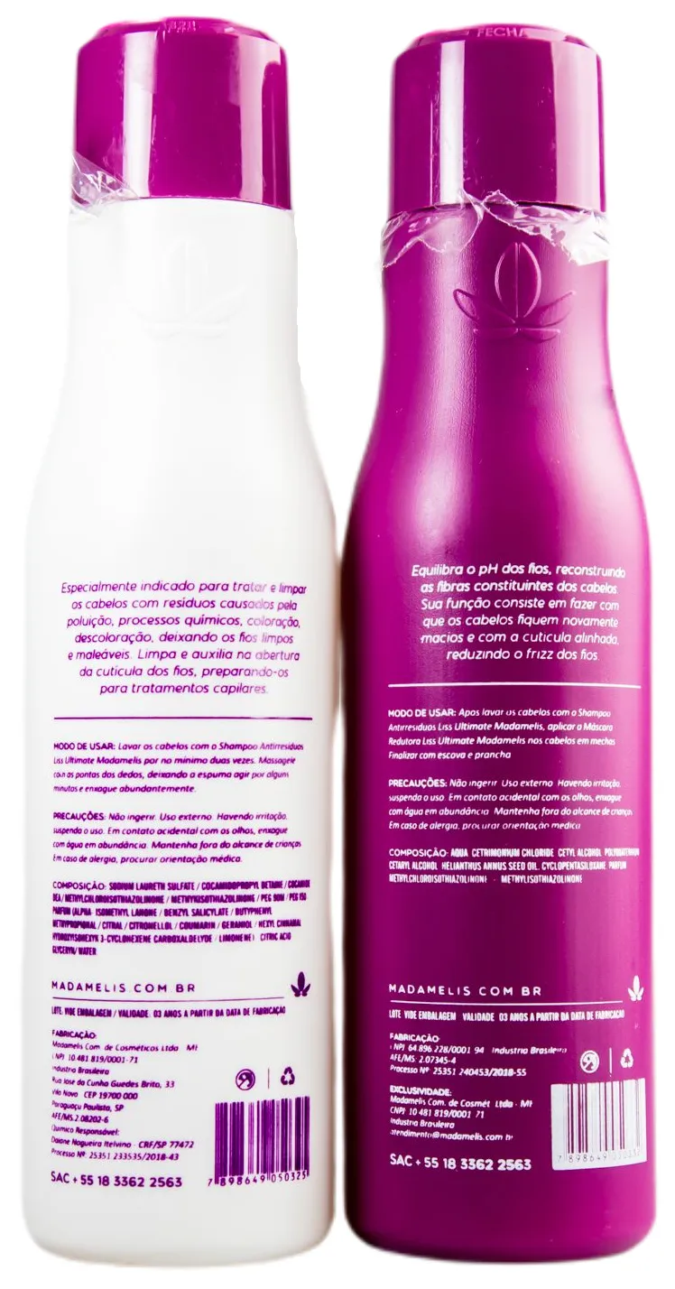 Ultimate Liss Progressive Brush Free Frizz Hair Treatment 2x300ml - Madamelis