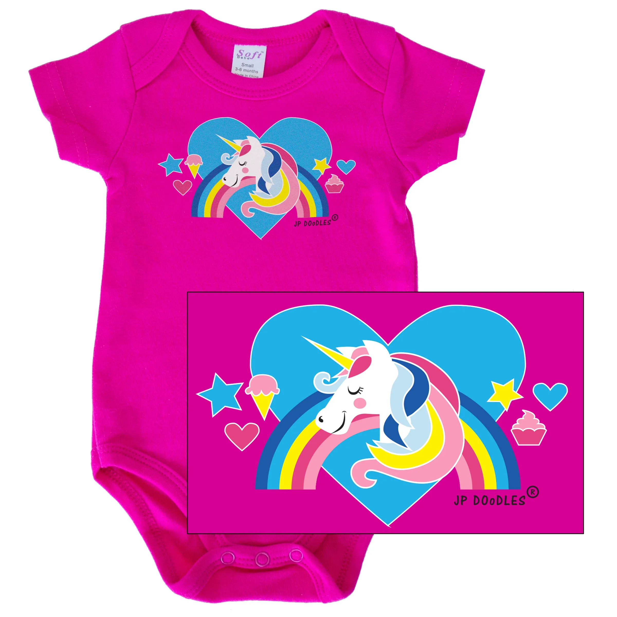 Unicorn Baby Bodysuit