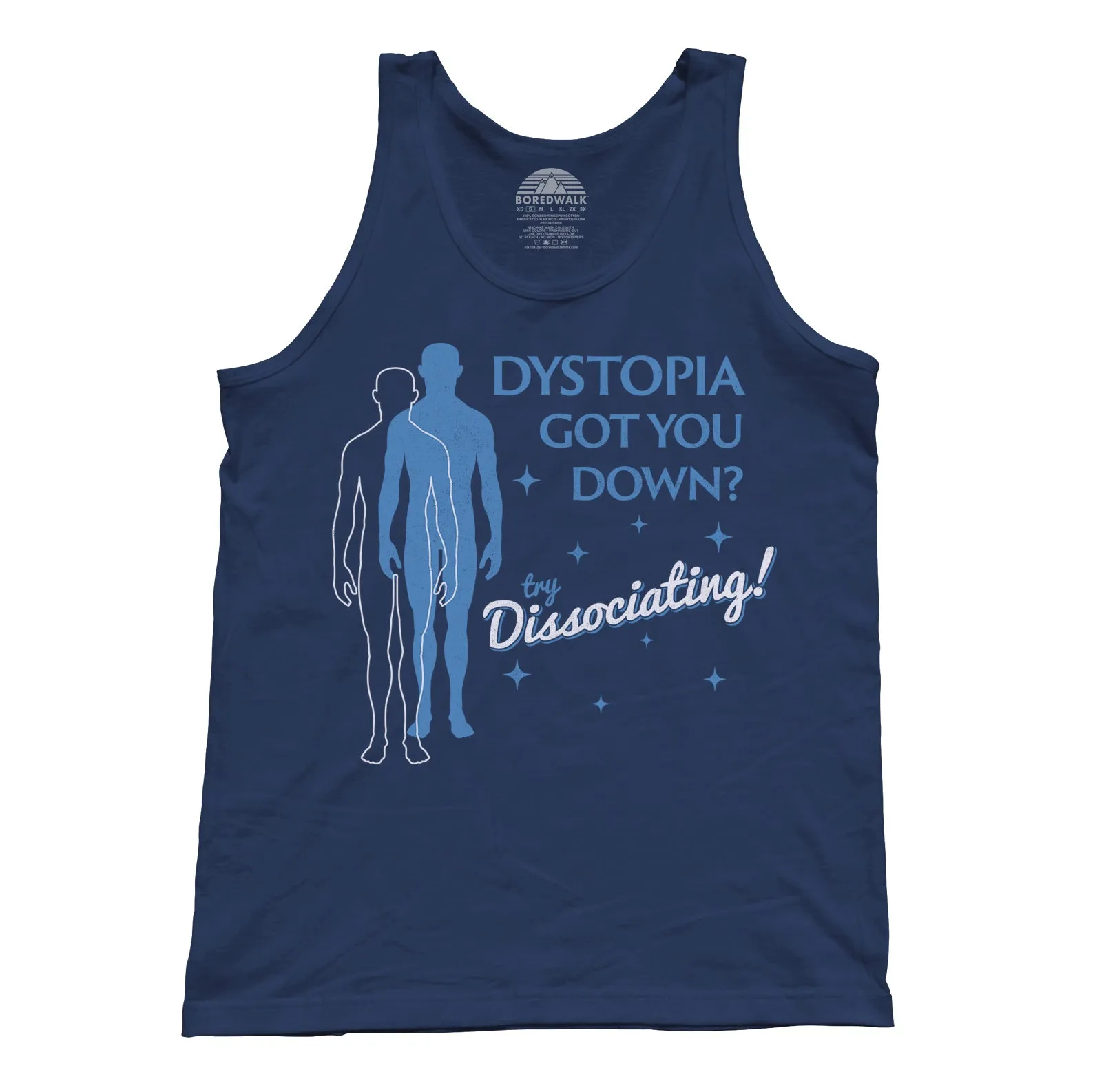 Unisex Dystopia Got You Down? Try Dissociating! Tank Top