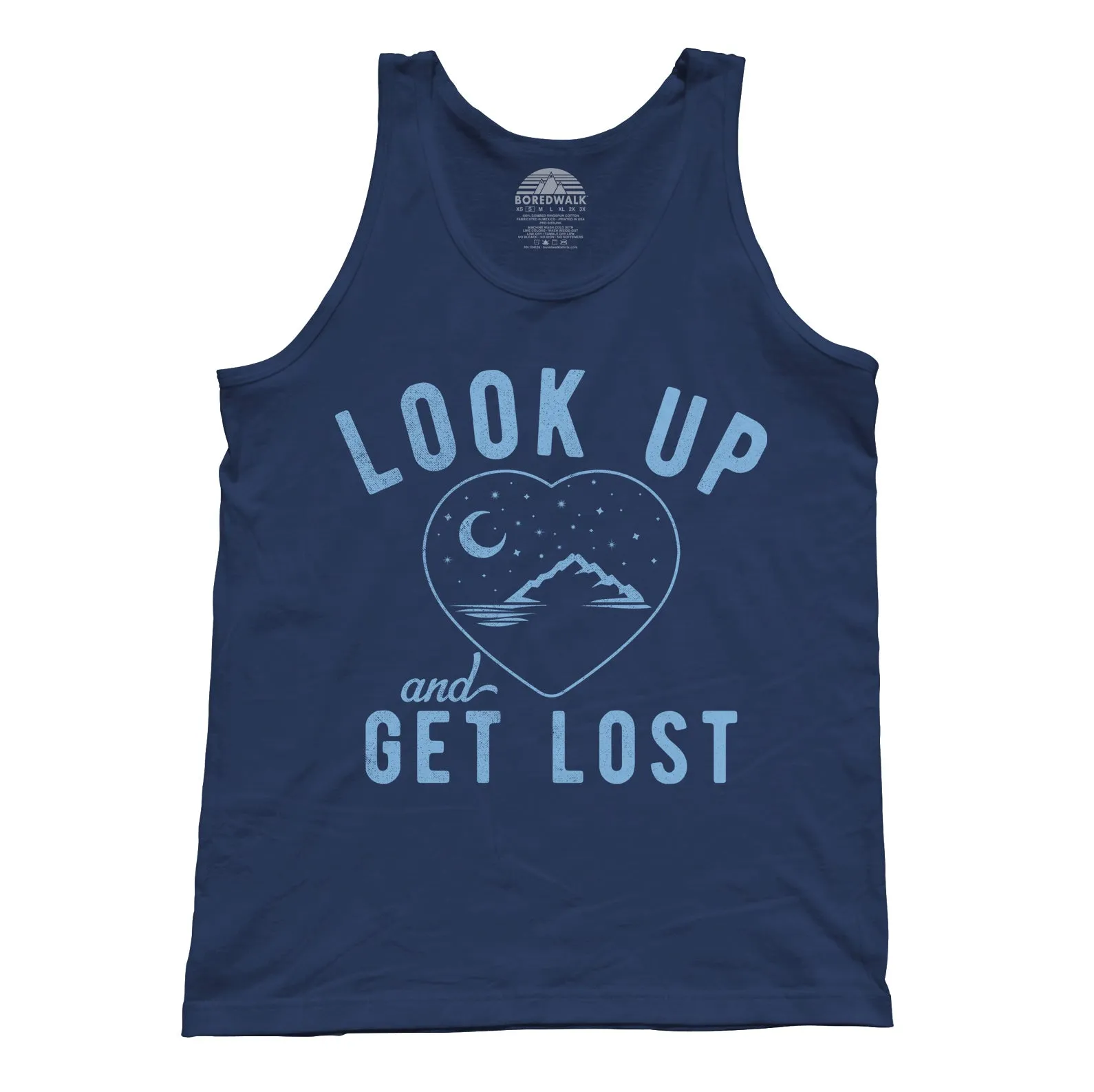 Unisex Look Up and Get Lost Tank Top - Astronomy Shirt