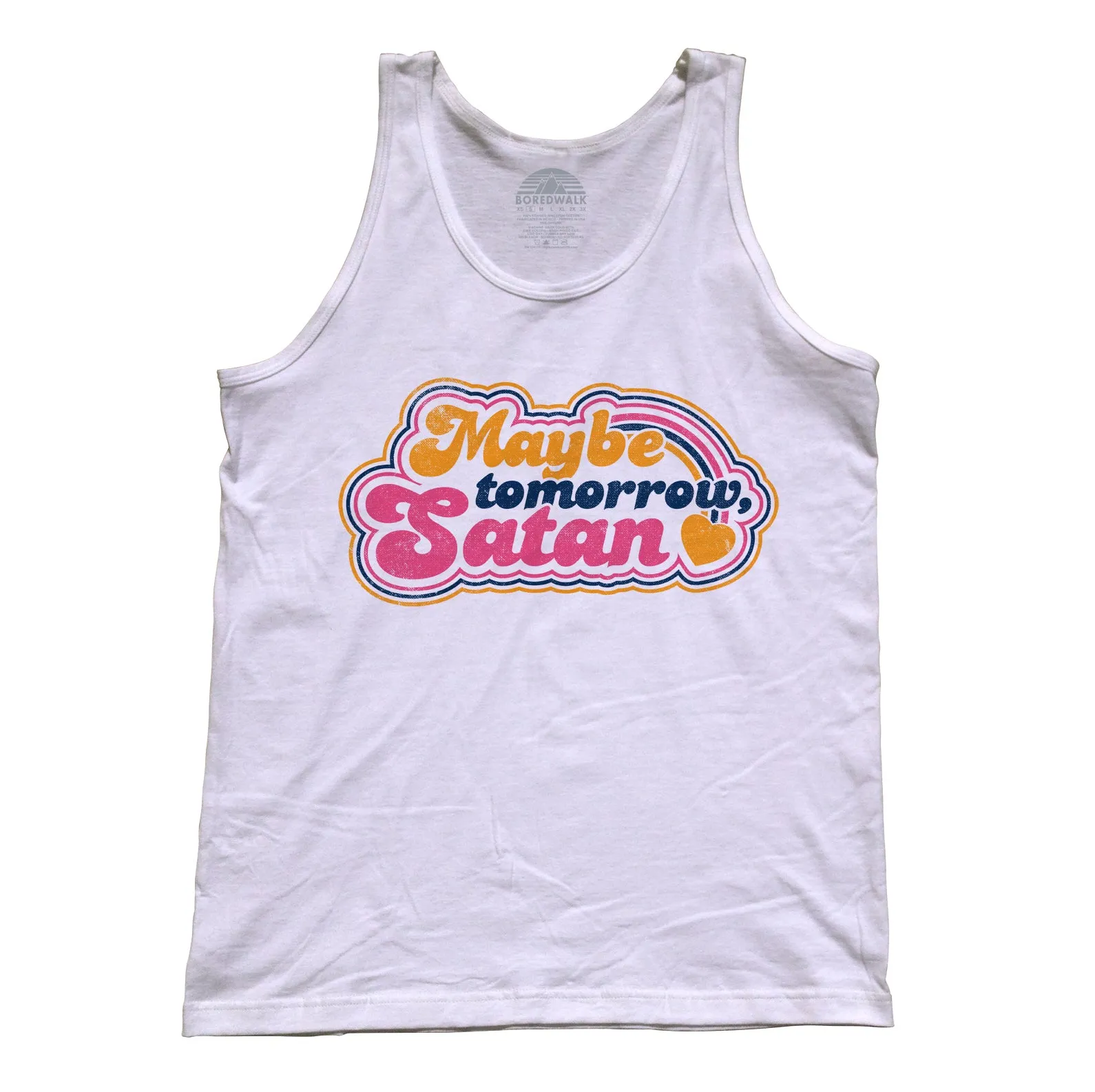 Unisex Maybe Tomorrow Satan Tank Top