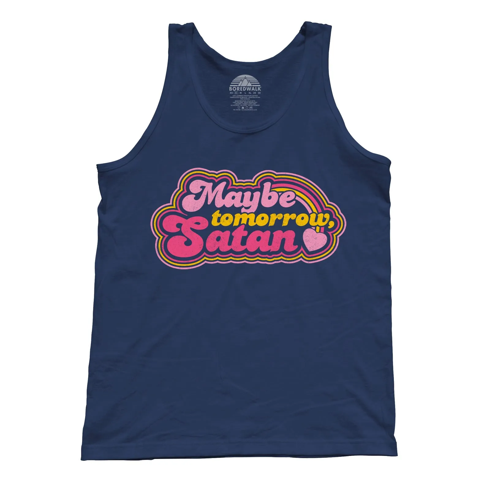 Unisex Maybe Tomorrow Satan Tank Top