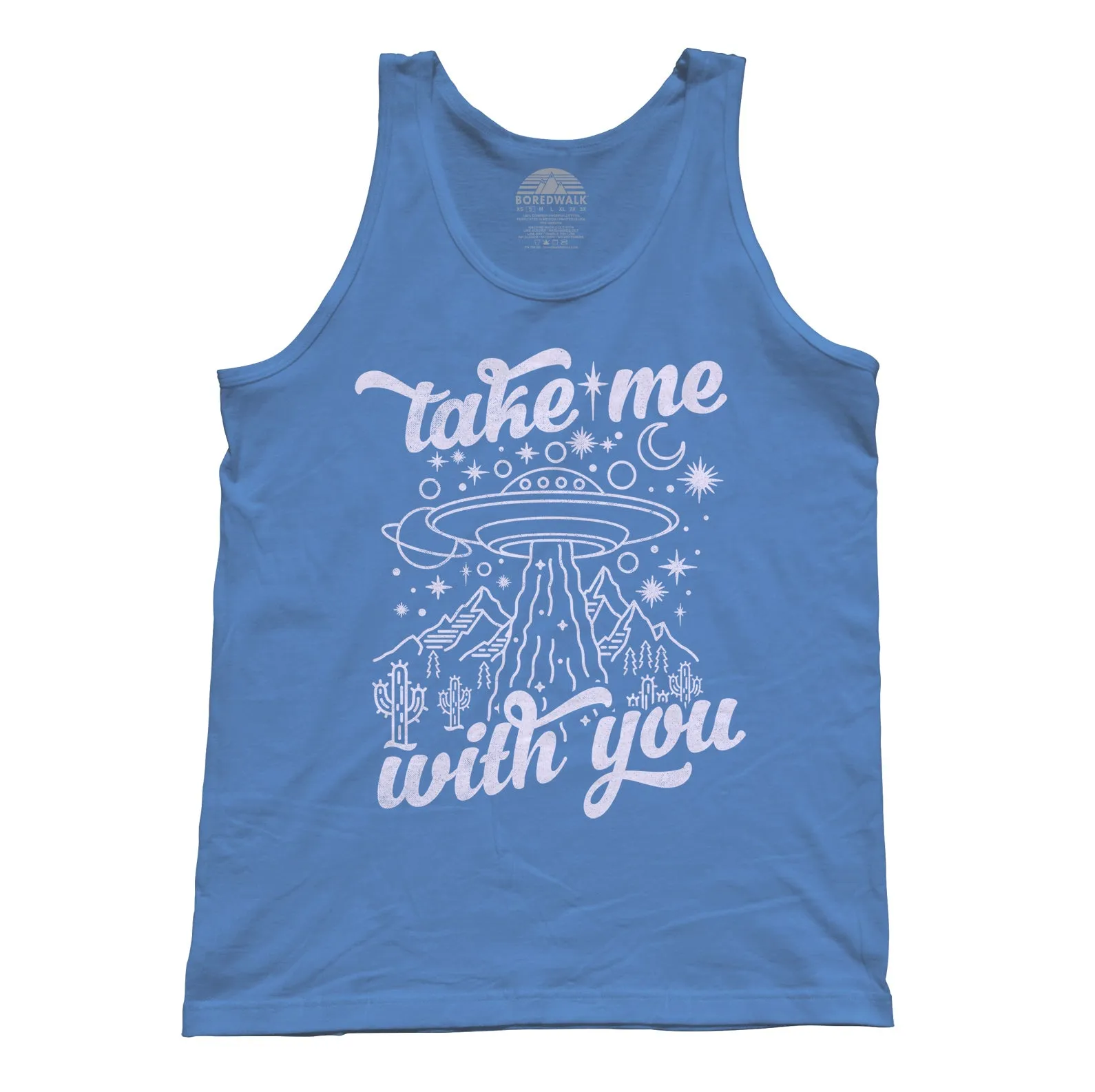 Unisex Take Me With You Alien UFO Shirt Tank Top
