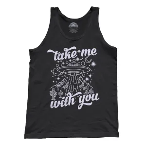 Unisex Take Me With You Alien UFO Shirt Tank Top