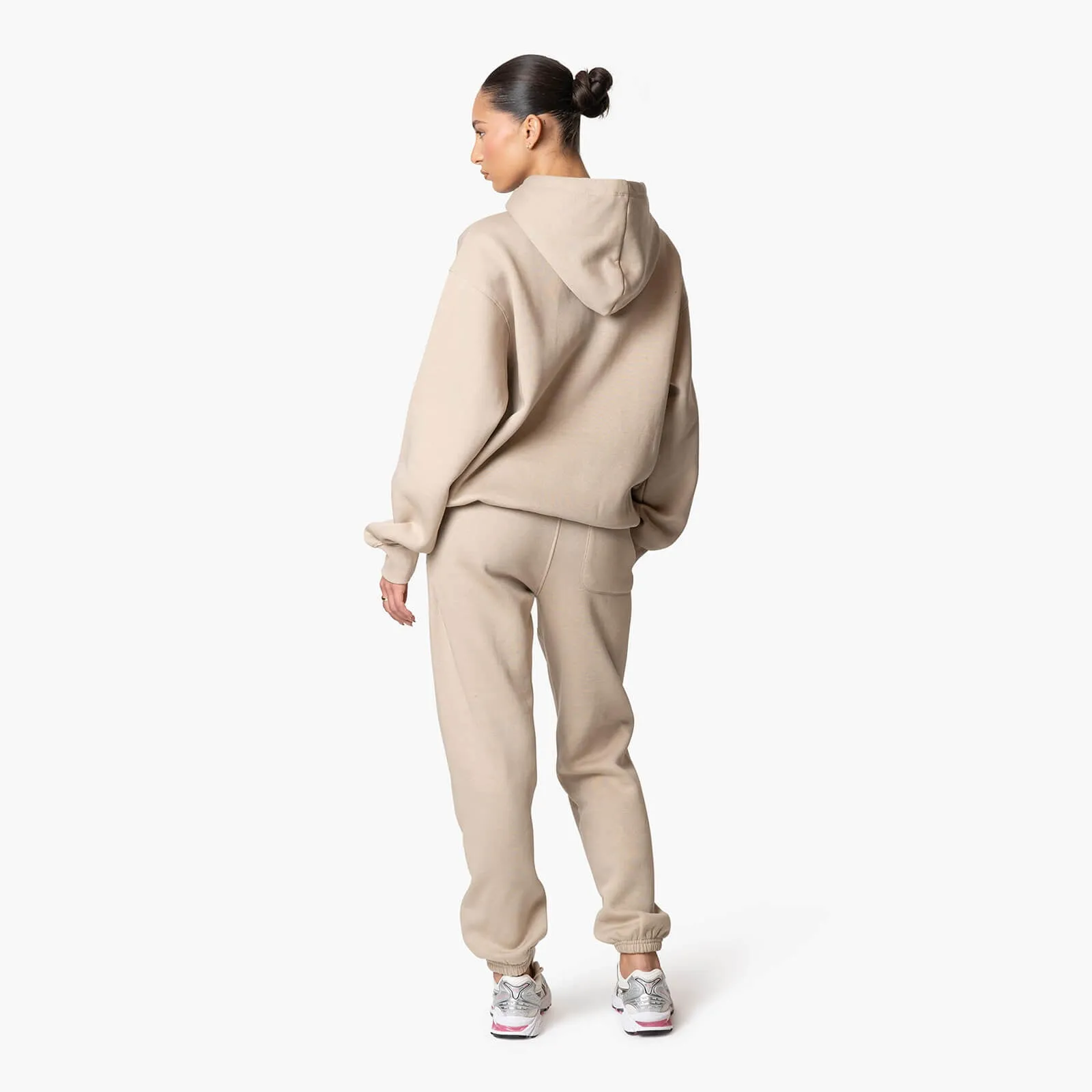 UNIVERSITY SET - LOOSE FIT | TAUPE/WHITE