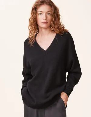 unsubscribed cashmere v neck pullover sweater