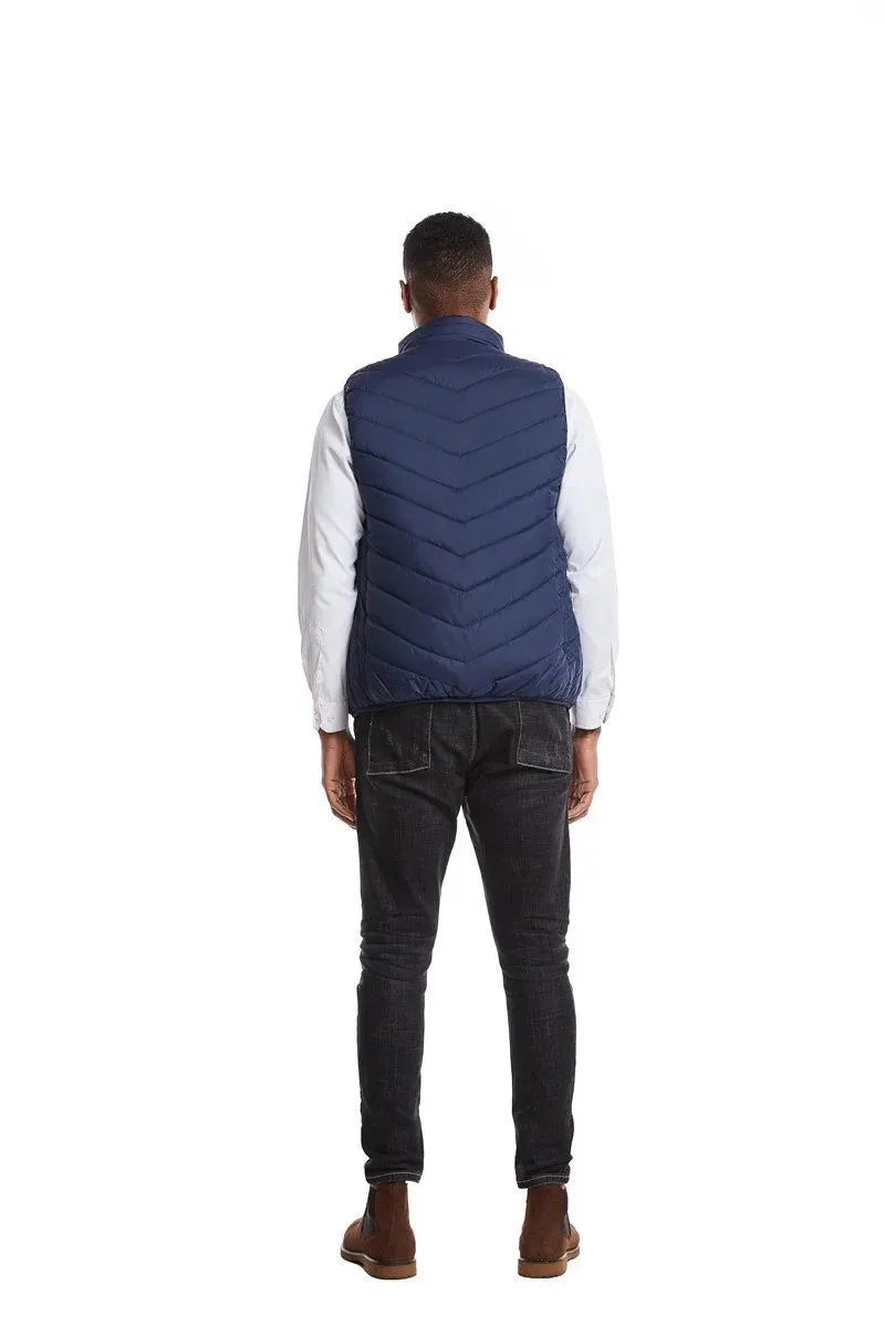 USB Heated Winter Vest – Multi-Zone Self-Heating Sleeveless Jacket for Men, Ideal for Hunting and Outdoor Wear C13