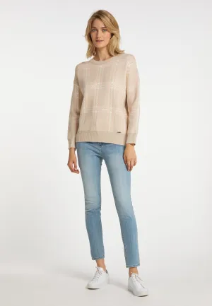 usha BLUE LABEL Women's Crew Neck Sweater