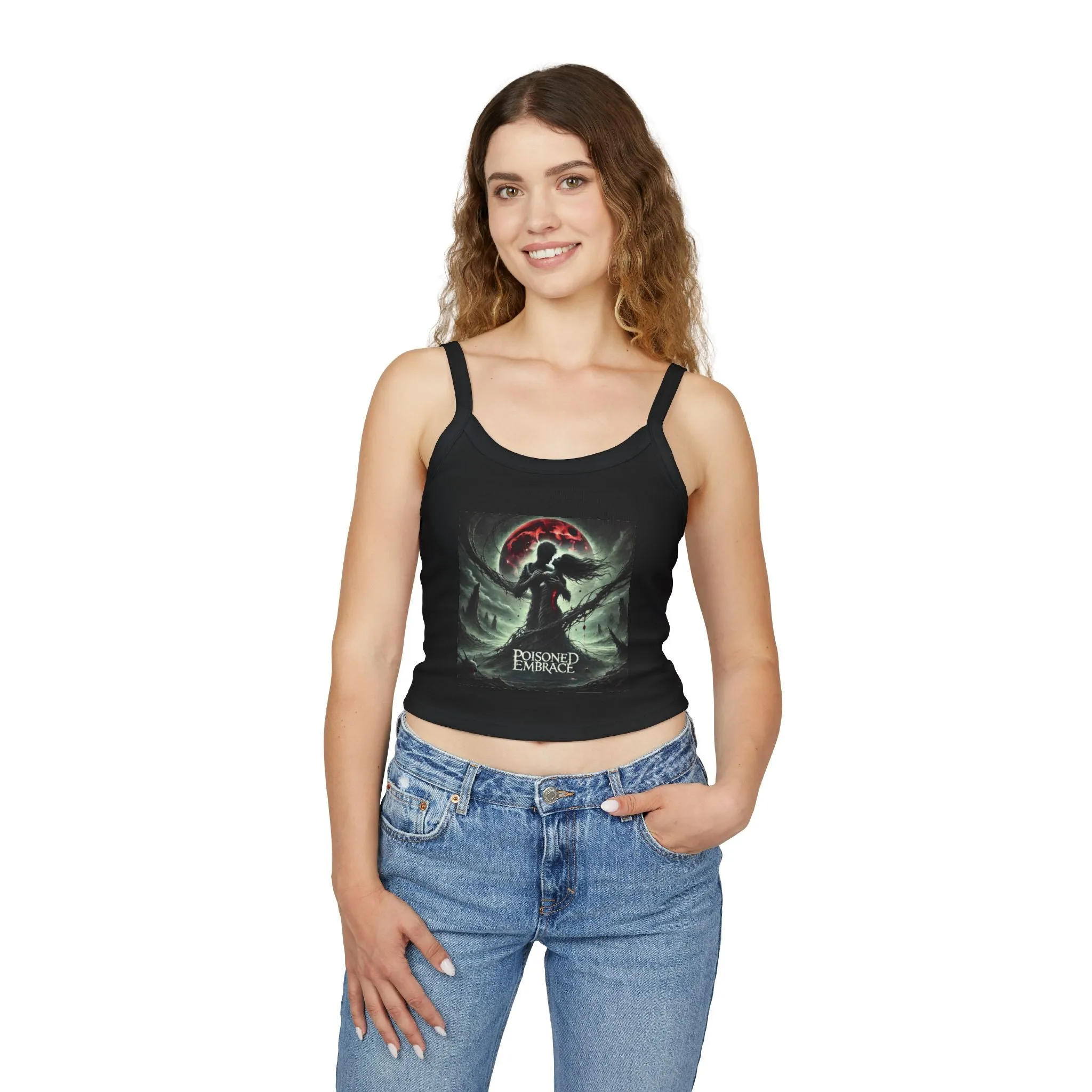 Venomous Sin Poisoned Embrace Spaghetti Strap Tank Top