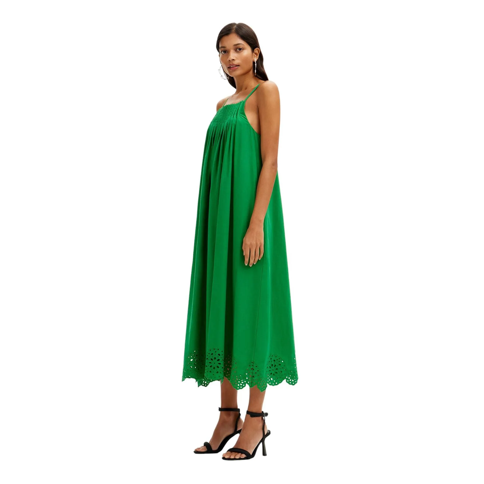 Vest Porland  - Tropical Green dress