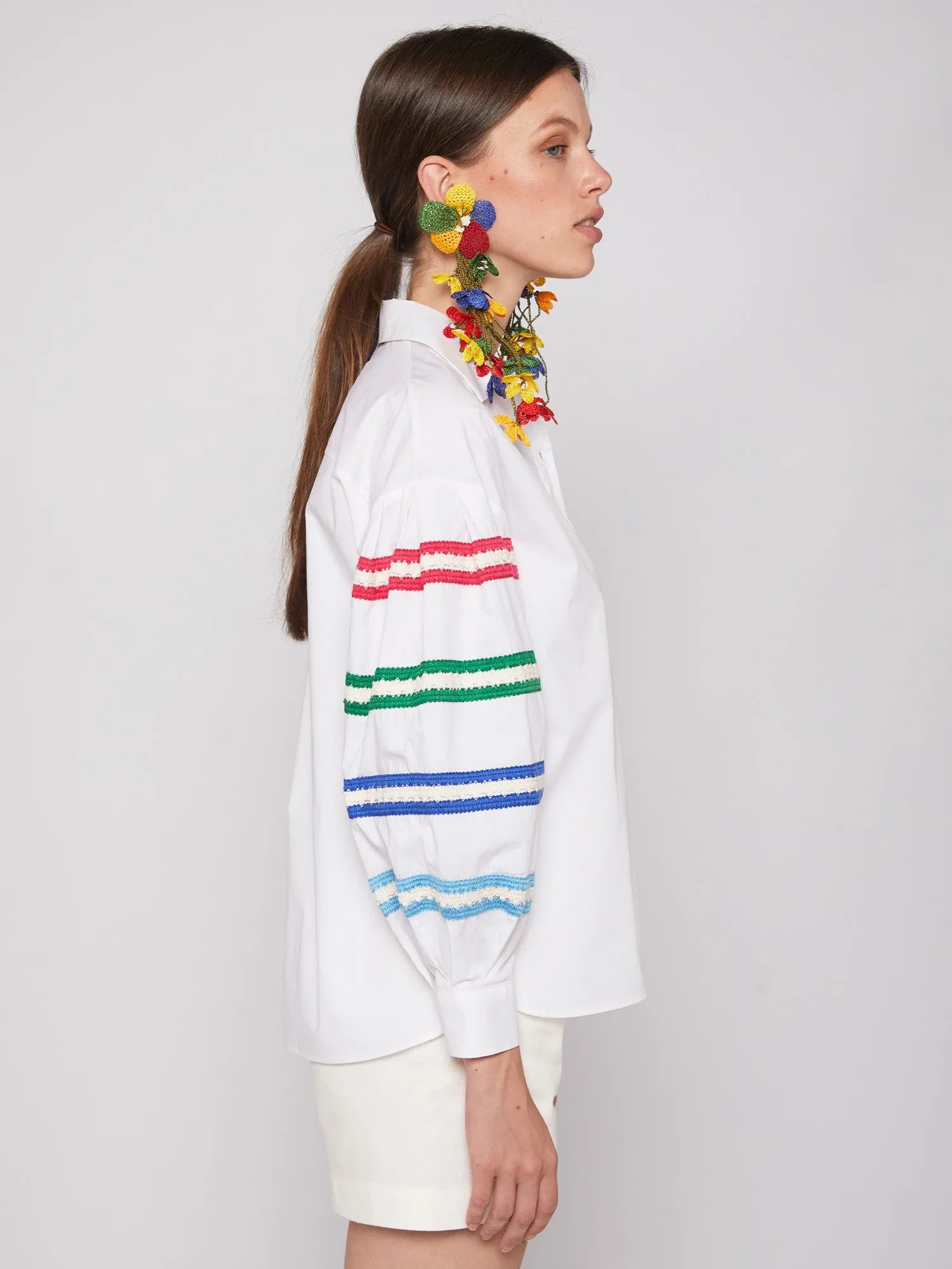 Vilagallo Vernen White Poplin Shirt