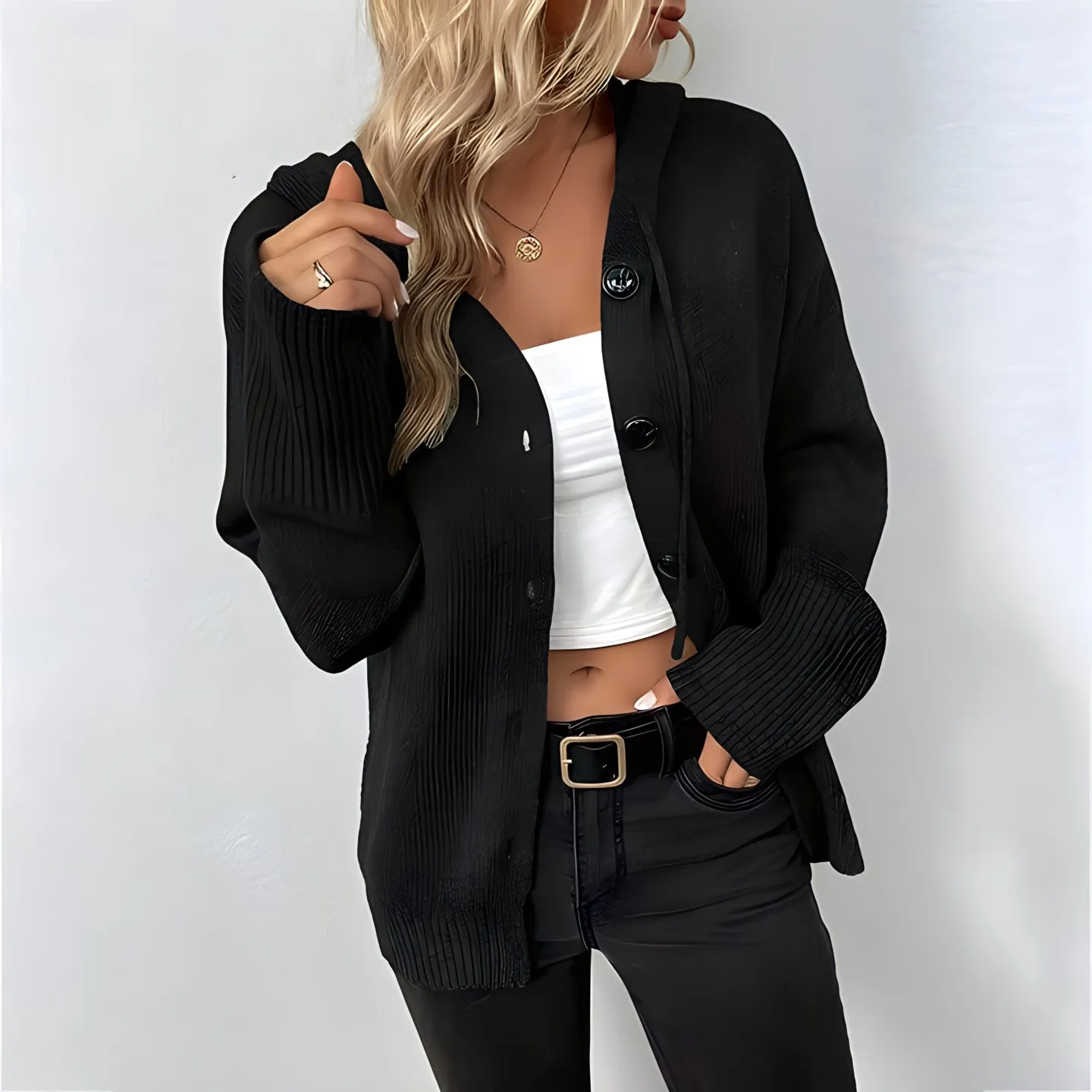 Vilde – Cardigan à capuche