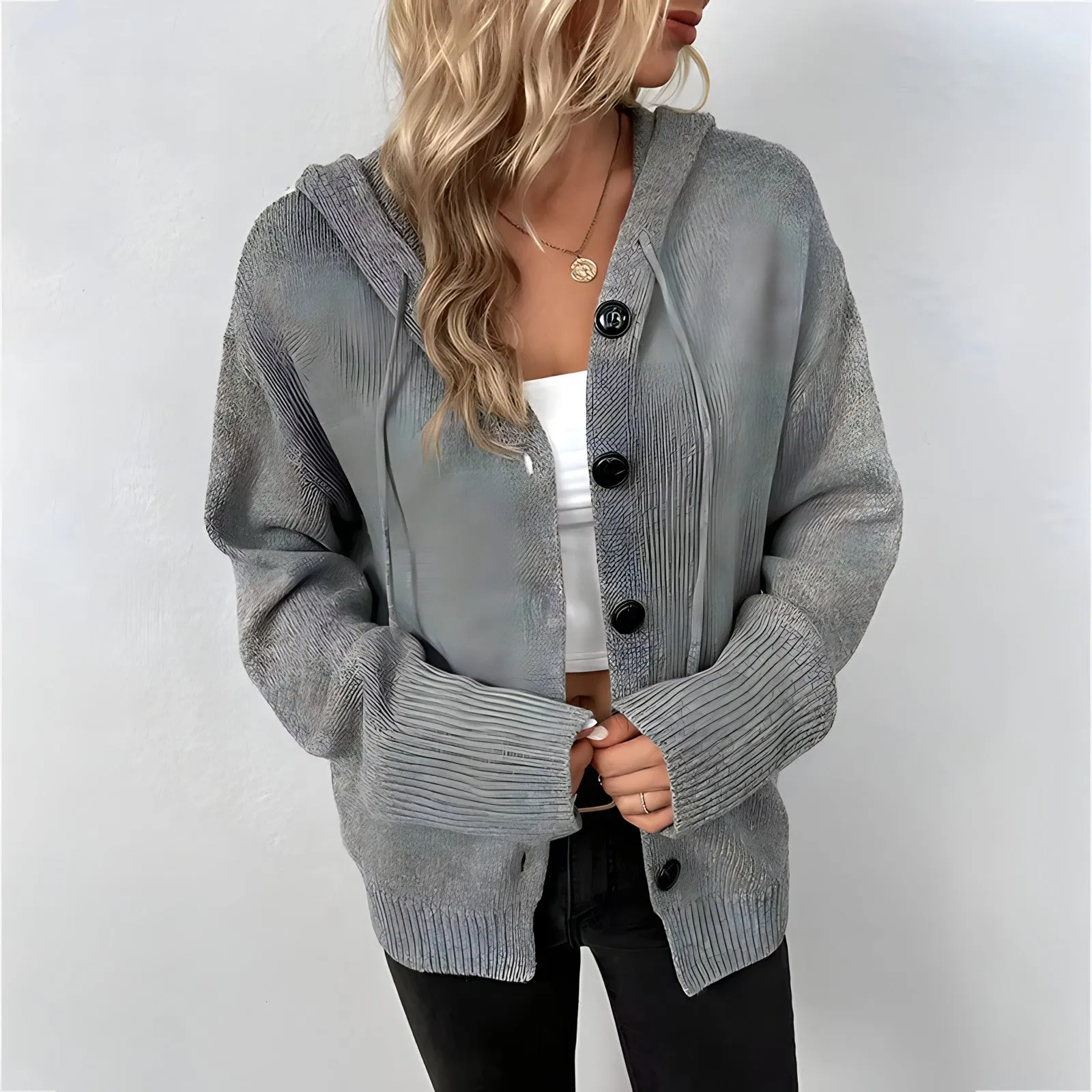 Vilde – Cardigan à capuche