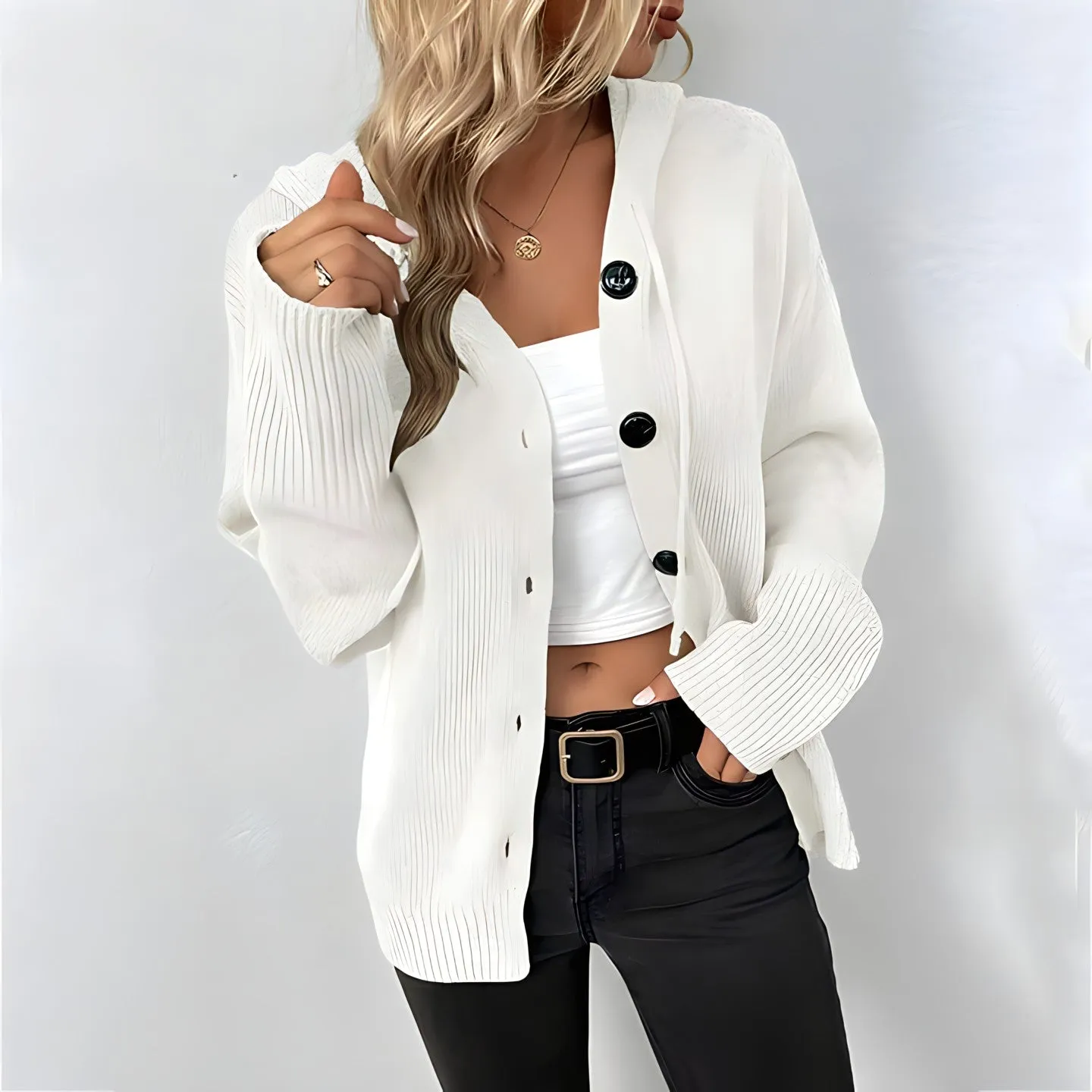 Vilde – Cardigan à capuche