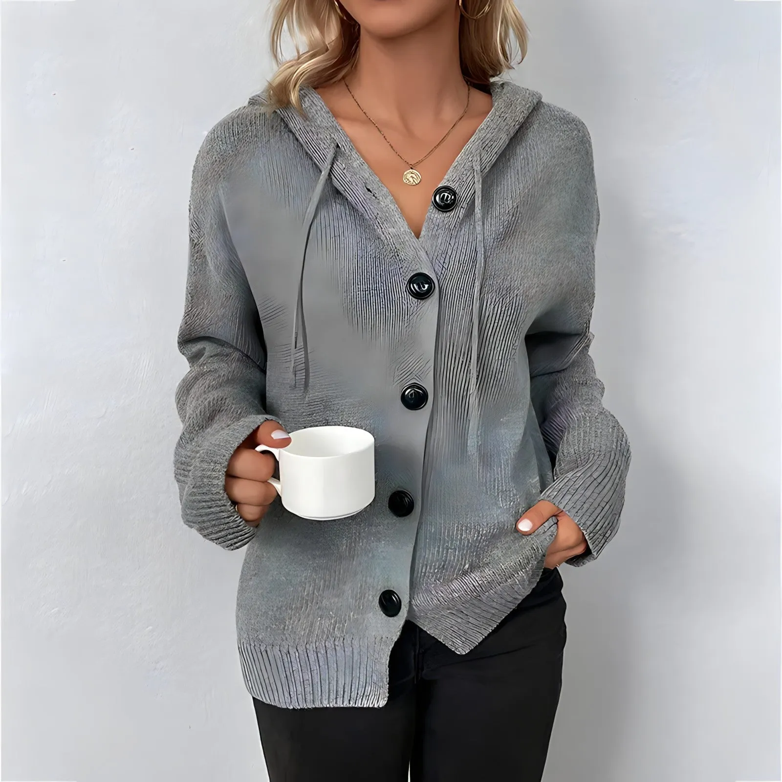 Vilde – Cardigan à capuche