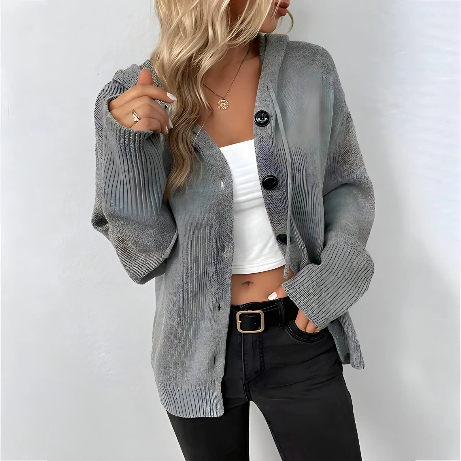 Vilde – Cardigan à capuche