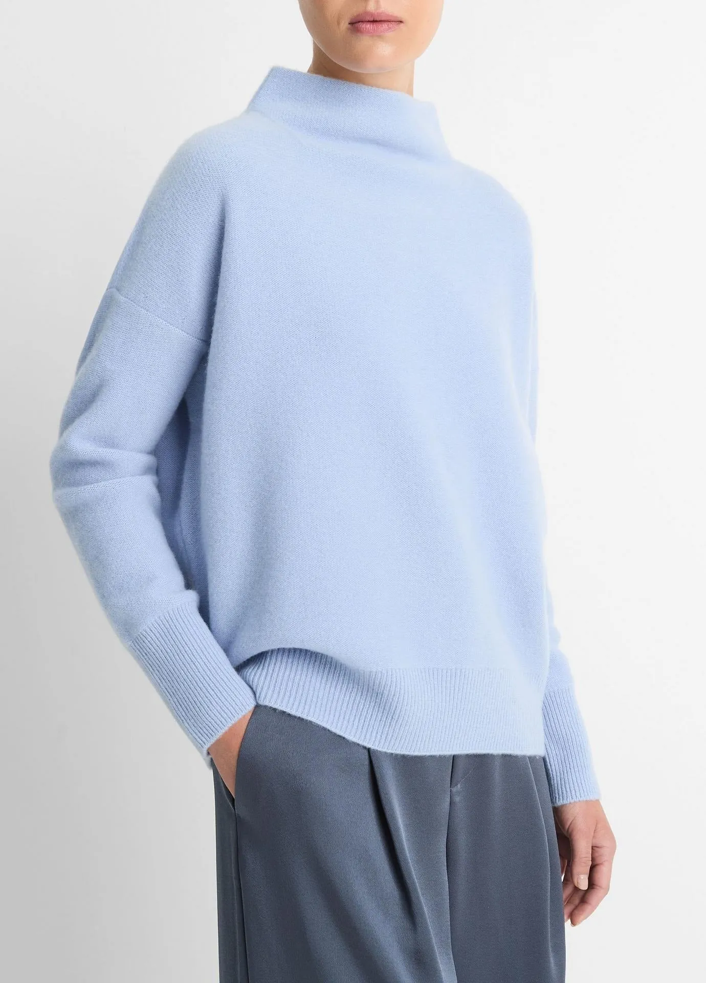 Vince Plush Cashmere Funnel Neck Sweater (More Colors)