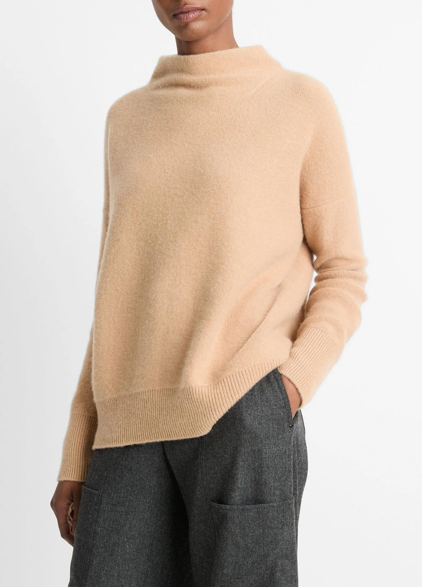 Vince Plush Cashmere Funnel Neck Sweater (More Colors)