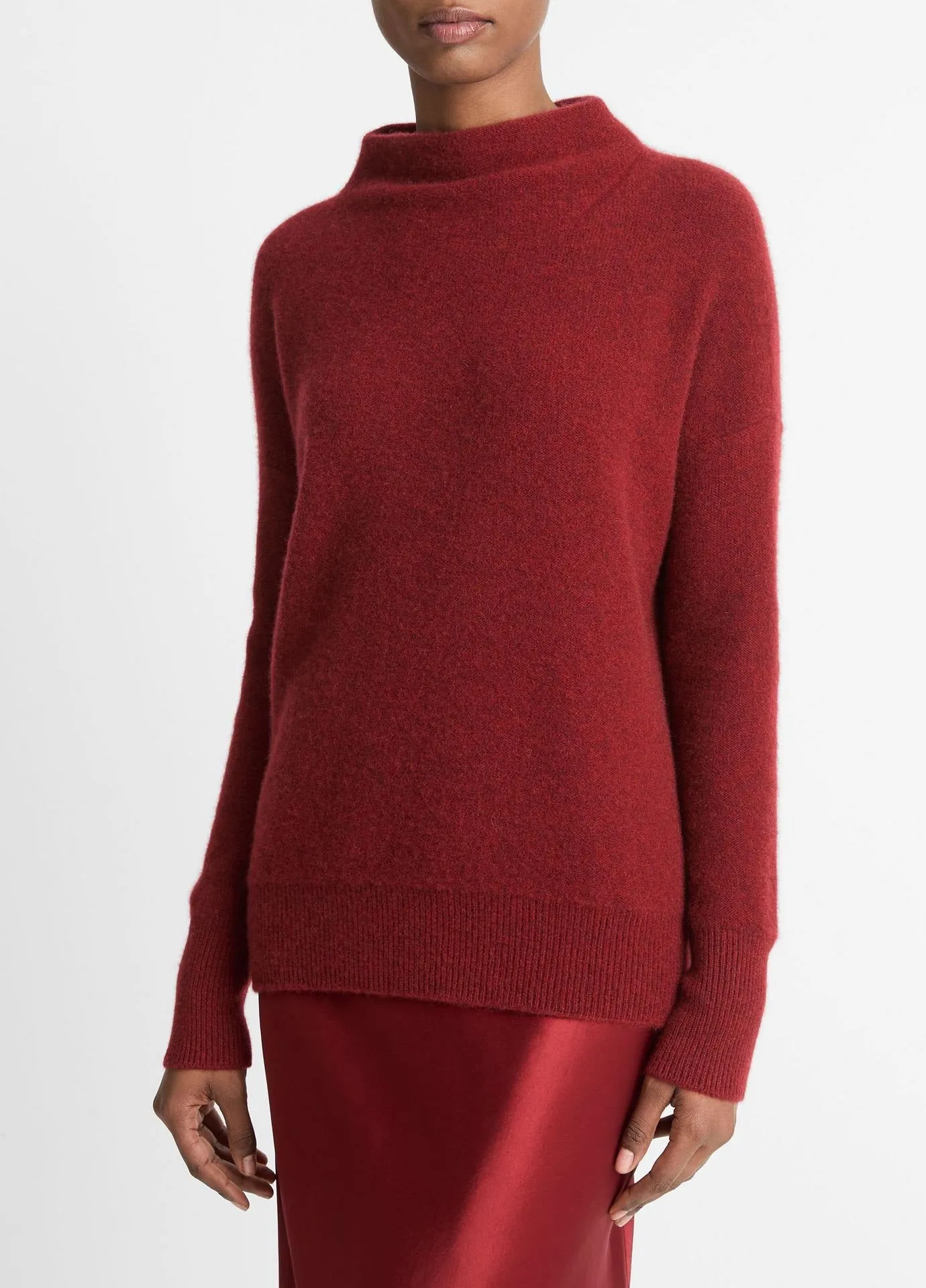 Vince Plush Cashmere Funnel Neck Sweater (More Colors)
