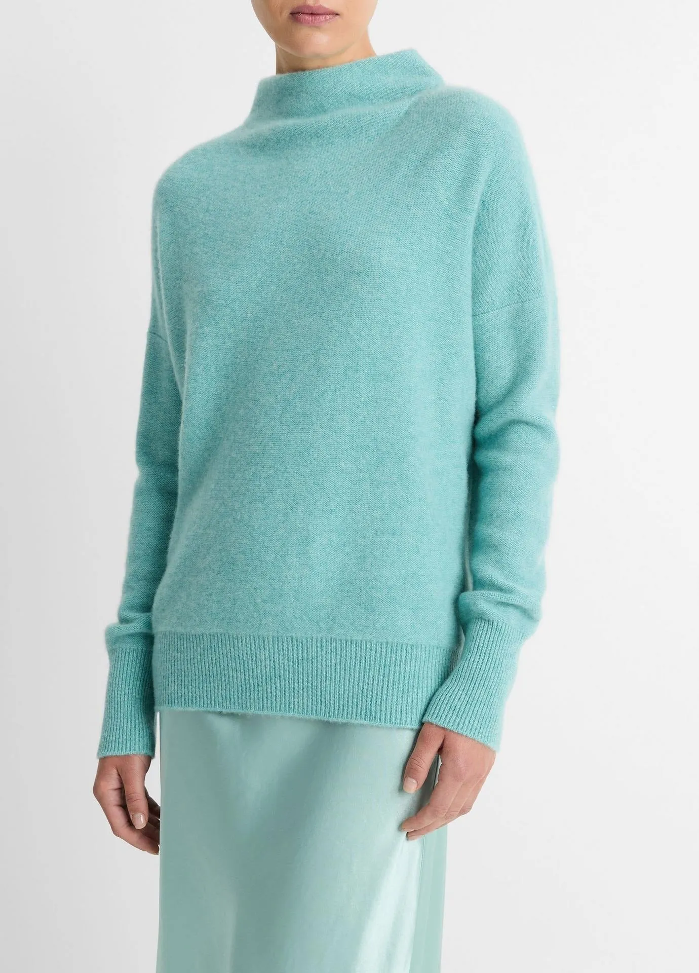 Vince Plush Cashmere Funnel Neck Sweater (More Colors)