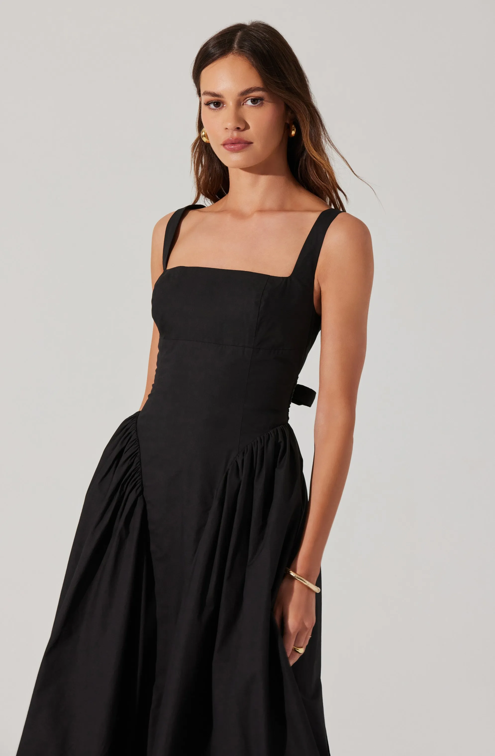 Vinya Poplin Drop Waist Dress