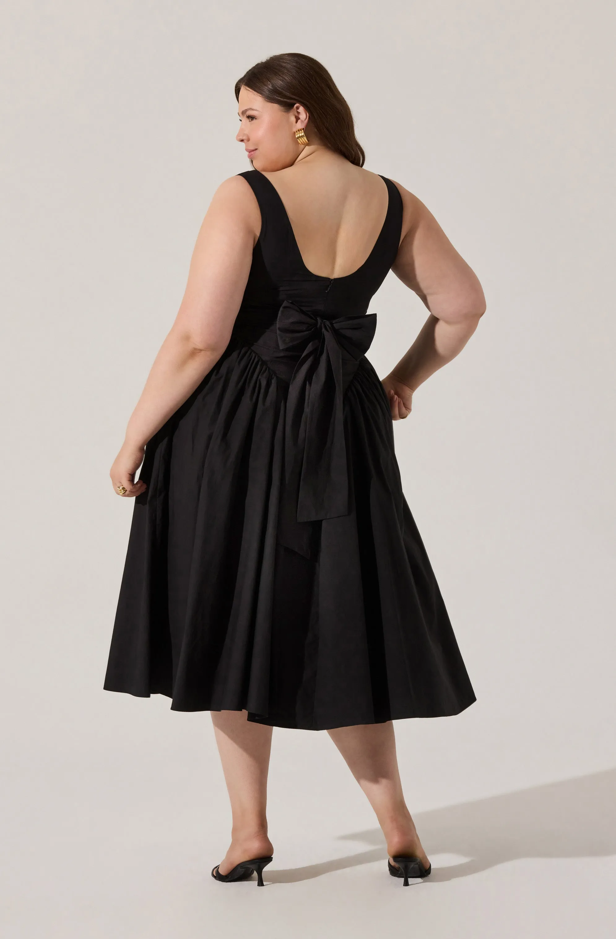Vinya Poplin Drop Waist Dress