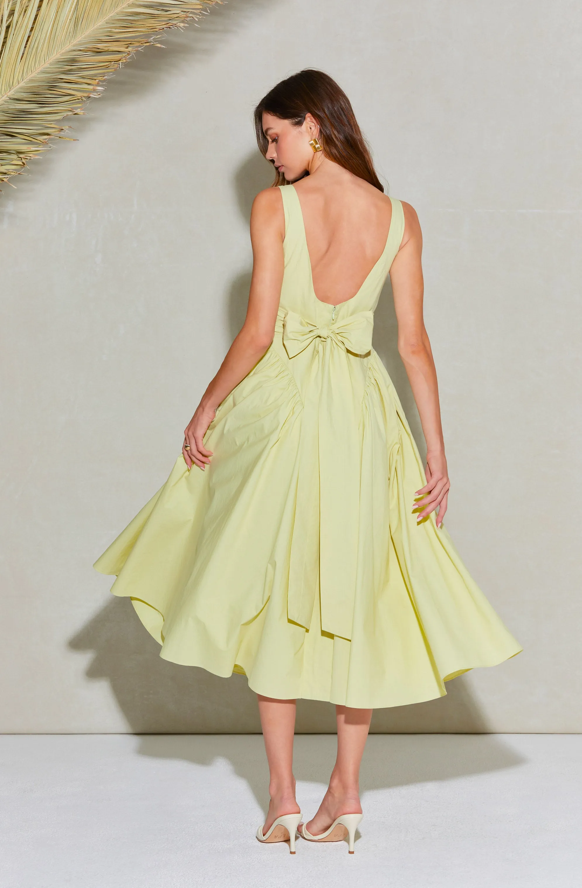 Vinya Poplin Drop Waist Dress